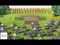 MUTANT APE Army vs ANCIENT HUMAN Army Animal Revolt Battle Simulator