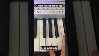 How to play Coco: Remember Me on piano