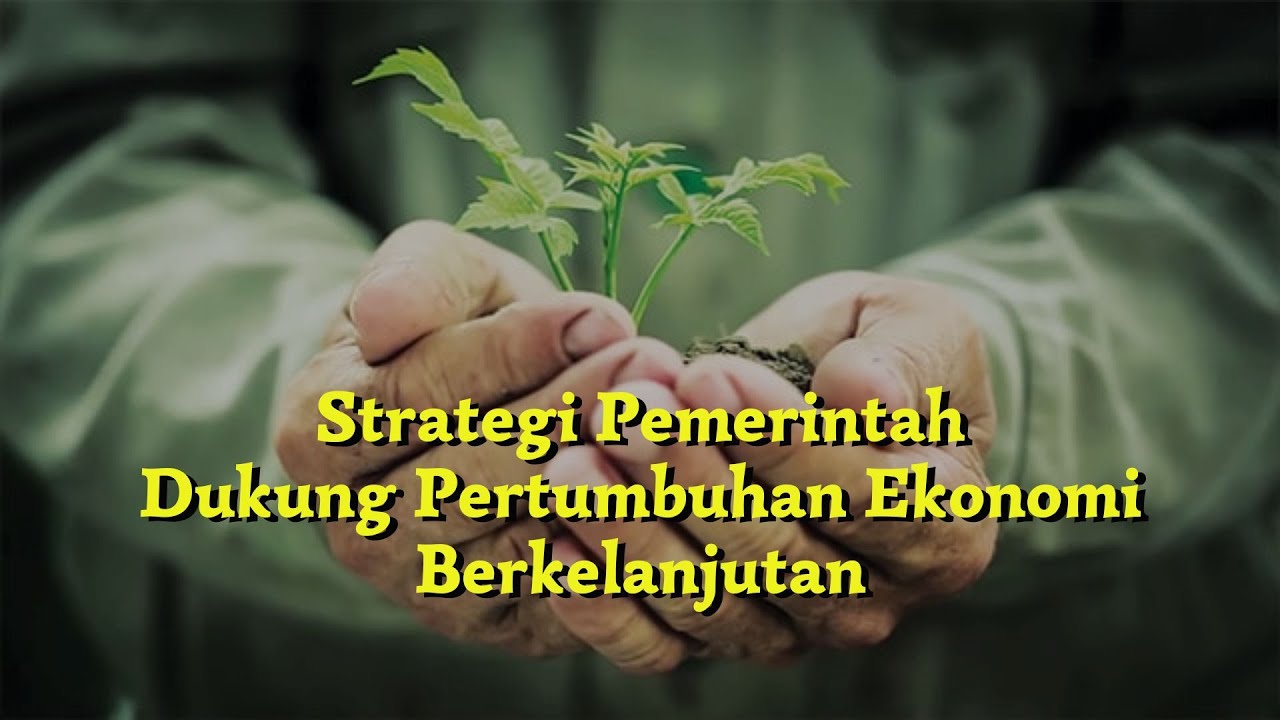 Strategi Pemerintah Dukung Pertumbuhan Ekonomi Berkelanjutan - YouTube