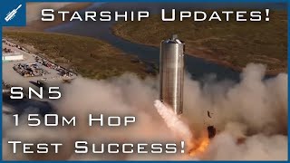 SpaceX Starship Updates! SN5 150m Hop Test Success & Crew Dragon Return! TheSpaceXShow