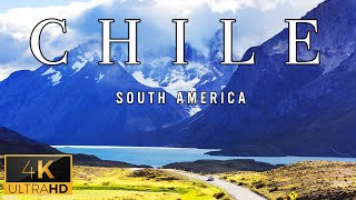 FLYING OVER CHILE (4K UHD) - Wonderful Natural Landscape With Calming Music For