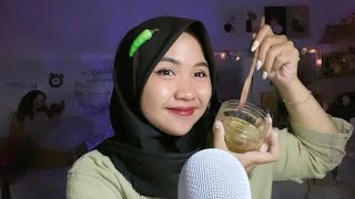 ASMR EAT HONEY WITH WOOD SPOON FOR SLEEP