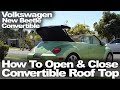 New Beetle Convertible: How To Open & Close the Roof