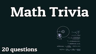 Quiz z ciekawostkami matematycznymi - 20 pytań - Prosta matematyka i ciekawostki dla matematyków {ROAD TRIpVIA - odc.:73]