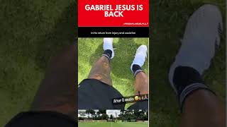 💪👏 Gabriel Jesus TRAINING and Return to London Colney on grass #shorts