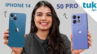 iPhone 14 vs Edge 50 PRO Qual é o MELHOR para comprar em 2025? comparativo