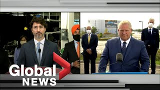 Trudeau, Ontario premier announce nearly $2-billion plan for electric vehicle production