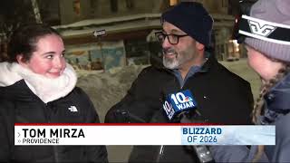 Residents in Providence speak after blizzard hits city