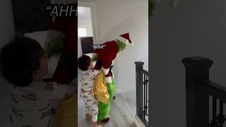 lil bro defeated the Grinch in shocking way 🤣