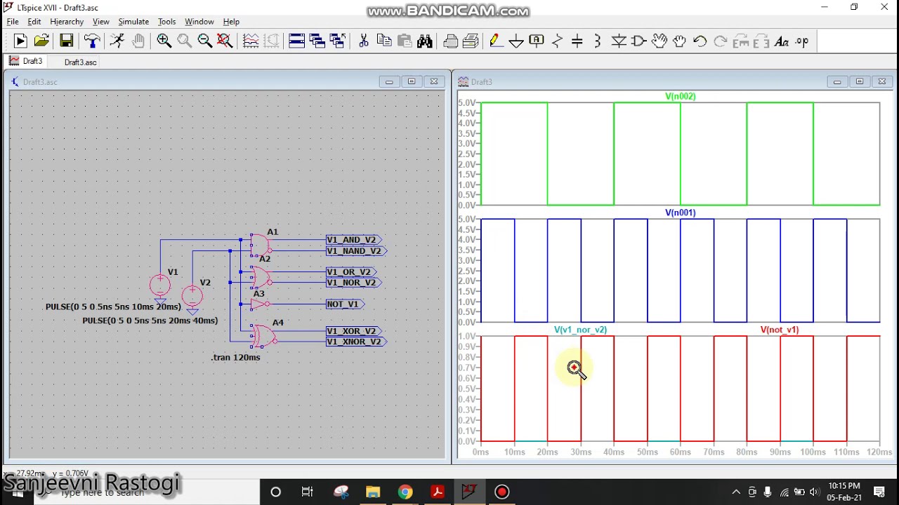 Basic 2-Input Logic Gates Simulation In LTSpice - YouTube