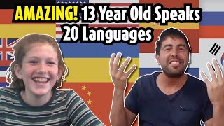 AMAZING! 13 year old polyglot speaks 20 languages