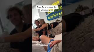 Zane filming David Doberick and Corina Kopf being sus