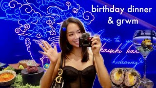 Birthday Get Ready With Me for 10 Course Kaiseiki Dinner at GOHO 🥳 🎂 | Birthday Haul 🛍️