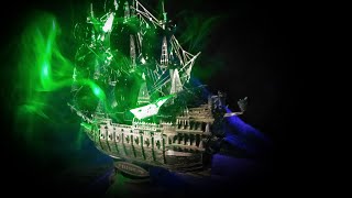 【DIY動手作】幽靈船_飛翔的荷蘭人 The Flying Dutchman. 3D Metal Model