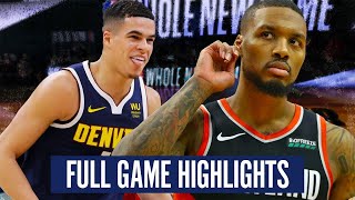 PORTLAND TRAILBLAZERS vs DENVER NUGGETS - FULL GAME HIGHLIGHTS | 2019-20 NBA SEASON