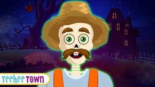 Old MacDonald Had A Farm Spooky | Halloween Songs For Kids | Spooky Skeleton Songs by Teehee Town