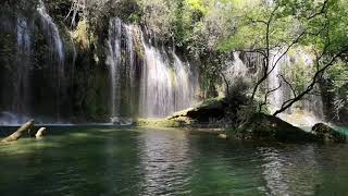 3 Hours Nature Sounds-Waterfall-Relaxing Meditation W/O Birdsong-Calming-Water Falling Sound Effect