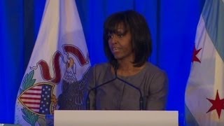 Michelle Obama wades into gun debate