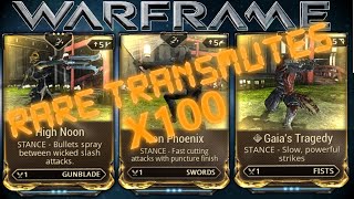 Warframe - Transmuting Rare Mods 100 Times