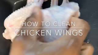 HOW TO WASH AND CLEAN CHICKEN WINGS FOR FRYING, GRILLING, BAKING ETC || TERRI-ANN’S KITCHEN