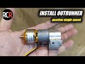 CARA PASANG BRUSHLESS OUTRUNNER DI GEARBOX METAL WPL / MN