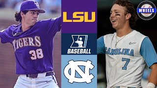 LSU vs #4 North Carolina | Regionals Winners Bracket | 2024 College Baseball Hig