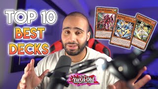 TOP 10 BEST Decks In Yu-Gi-Oh POST BANLIST!