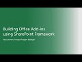 Building Office Add-ins using SharePoint Framework