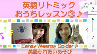 英語リトミック♪おうちレッスン③ Eensey Weensey Spider