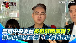 民眾黨爆內鬥！林昭印當選中央委員被迫辭職黨職？聽外界抹黑攻擊喊「我的壓力滿大的」擬提案修黨章規範＂爭端到我這邊就好＂｜94要賺錢