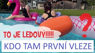 Kdo bude první ve studené vodě v bazénu | Challenges | Máma v Německu