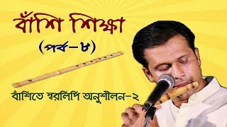 বাঁশি শিক্ষা | বাঁশিতে স্বরলিপি অনুশীলন-২ | Practice On Sargam Notation In Flute | Part-8