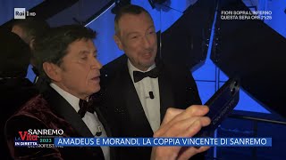 Amadeus e Morandi, la coppia vincente del Festival - La vita in diretta 13/02/2023