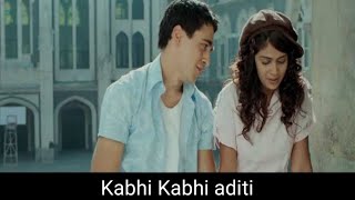 Kabhi kabhi aditi song - Lyrics | Jaane tu ya jaane na | Abbas tyrewala | Rashid ali | A R Rahman