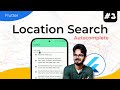 #3 Flutter -  Google Map  | Location Search Autocomplete places & Display in Hindi