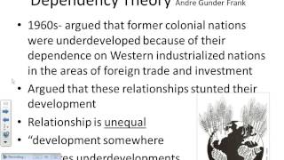 Development lecture #4 Dependency Theories