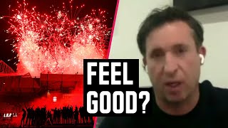 Robbie Fowler and Luis Garcia react to Liverpool's trophy celebration | Astro Supersport