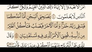 سورة يوسف كاملة مكتوبة بصوت الشيخ عبد الرحمن السديس و بدون اعلانات ( استمع و اقرأ )