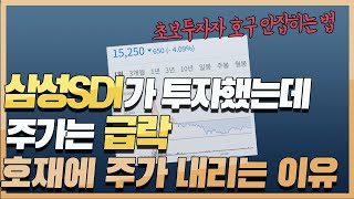 삼성SDI가 투자했는데 주가는 '급락' 호재에도 주가 내리는 이유 | 초보투자자 호구 안잡히는 법 (feat 유상증자)