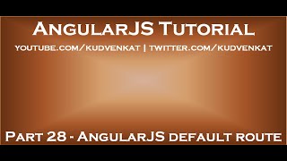 AngularJS default route
