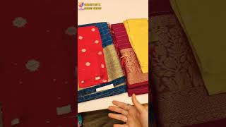 Wedding Collection మన సంతోషం షాపింగ్ మాల్ లో 🤩 కేవలం #999 #banaras #sarees #vijayawada #viralshorts