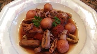 How to cook a Rustic Slow Cooker Calamari Stew Recipe