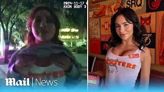 Drunk Hooters waitress Sophia Ross attempts to flirt her way out of DUI arrest