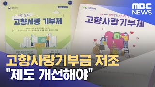 고향사랑기부금 저조..\