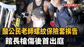 酸公民老師螺紋保險套 館長槍傷後首出庭－民視新聞