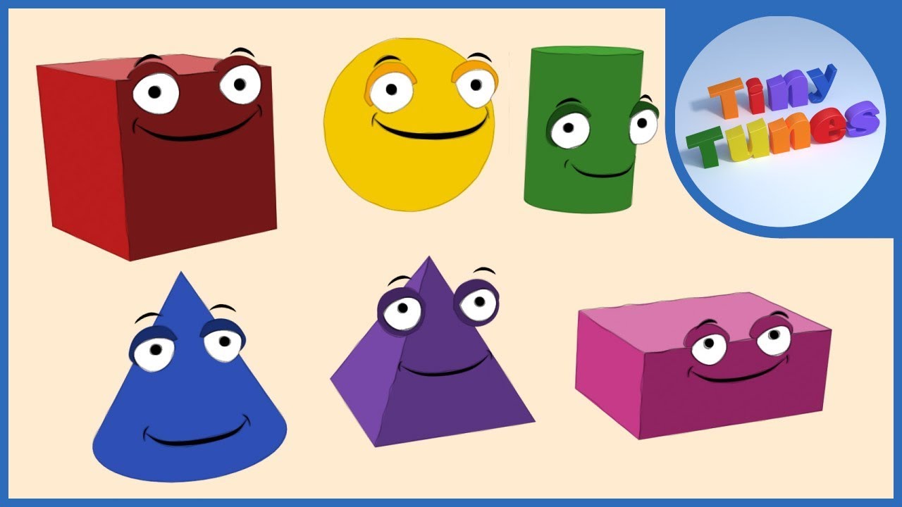 3D Shapes For Kids | Tiny Tunes - YouTube