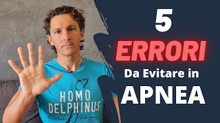 5 ERRORI da evitare in APNEA [#APNEA #FREEDIVING #PESCASUB]