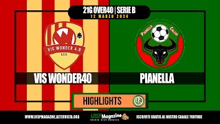 21G OVER40 B | VIS WONDER40 vs PIANELLA 4-1 | #calcio #uisp #abruzzo