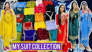 My Suit Collection | देखो मेरे सुंदर-सुंदर सूट 🛍️| Itne Sare Suit😱| Latest Designer Suit Collection