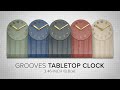 Grooves Tabletop Clock